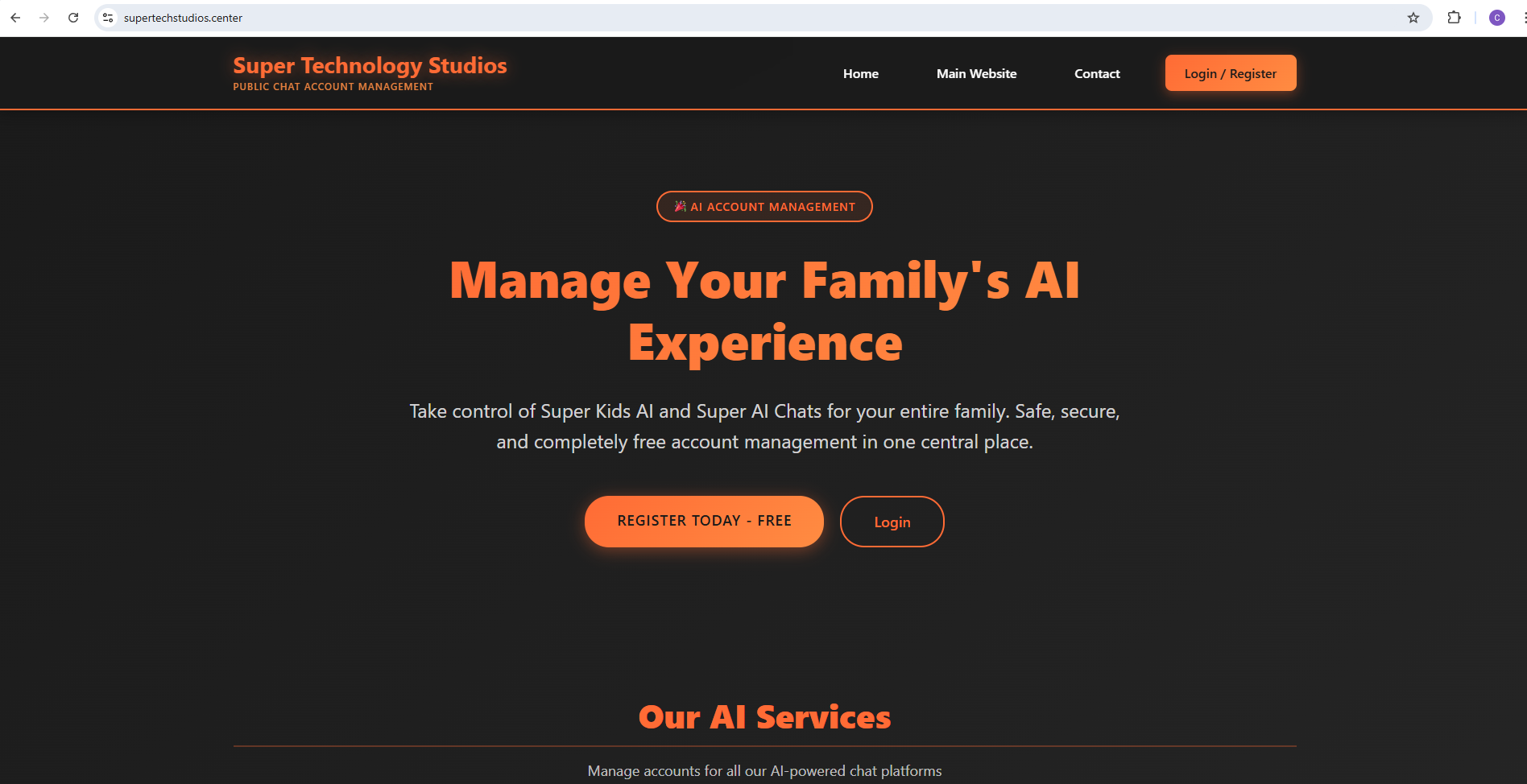 Family Centre Dashboard