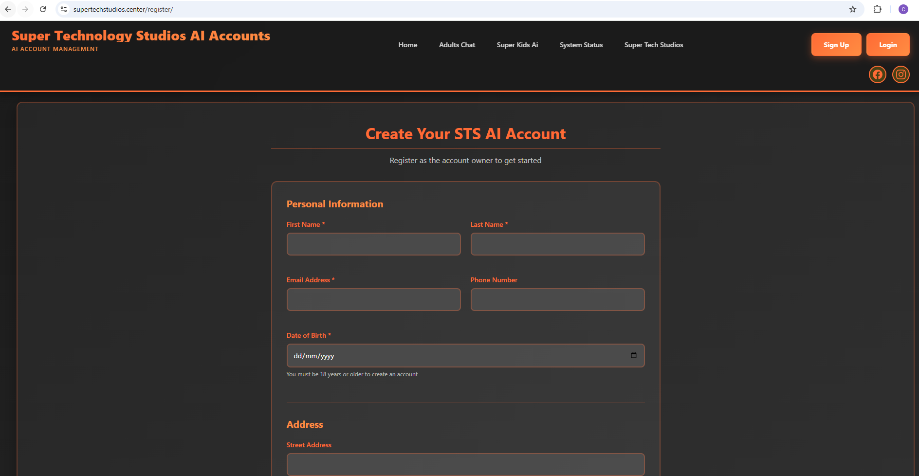 Create Account