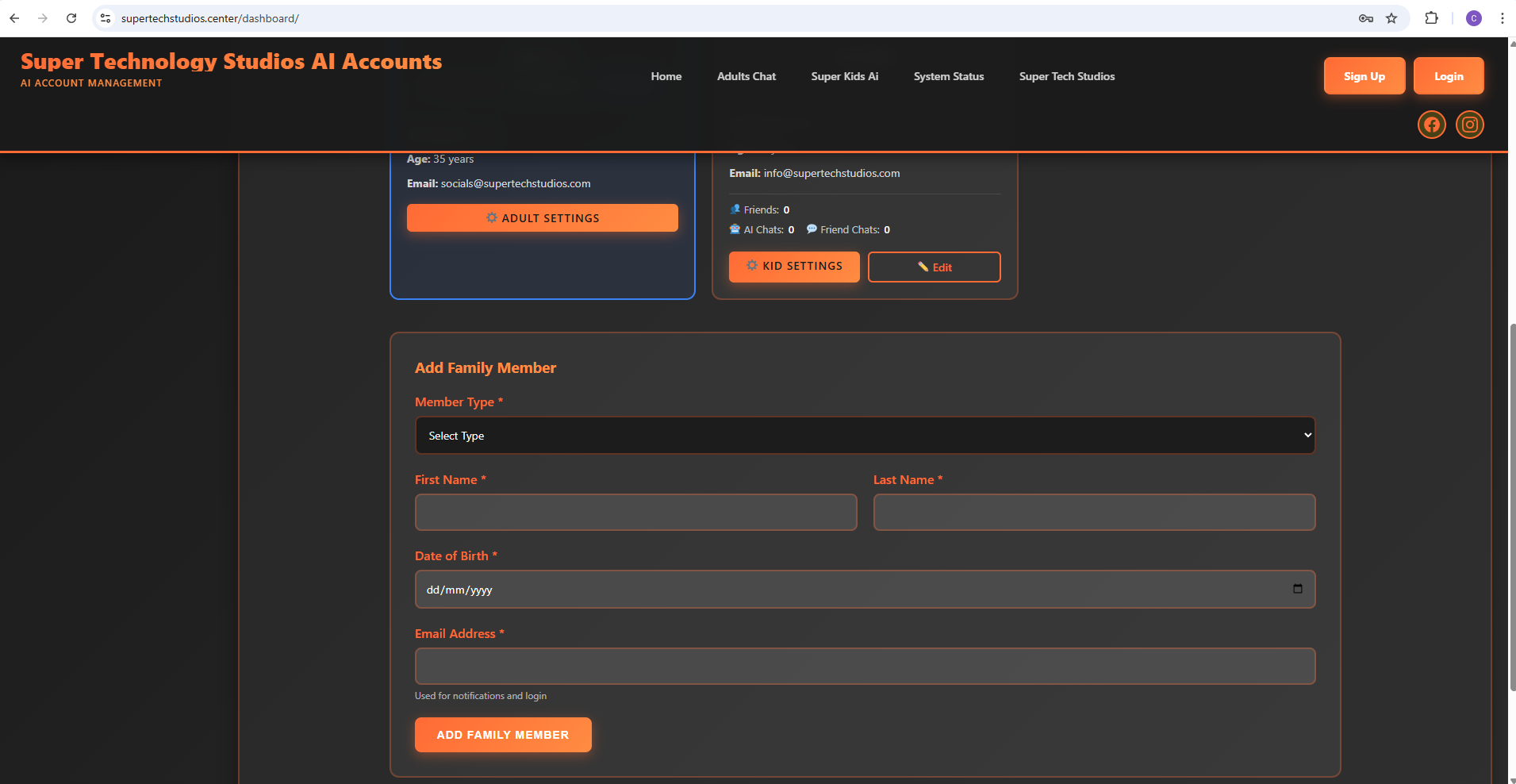 Family Dashboard